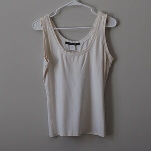 Stylish Women's Cream Tank Top
